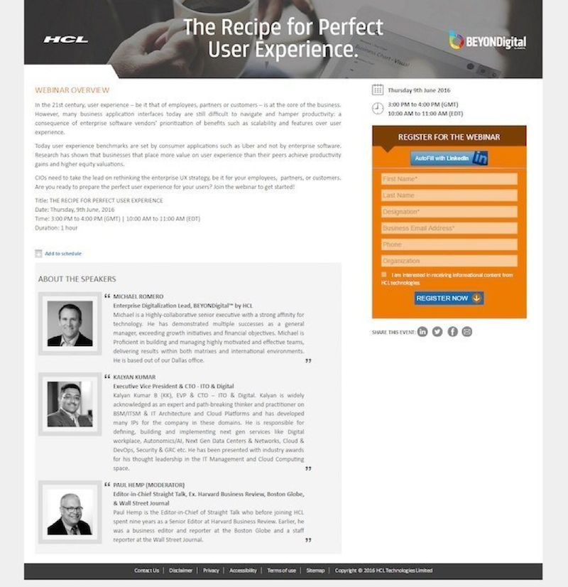 better webinar landing pages HCL example